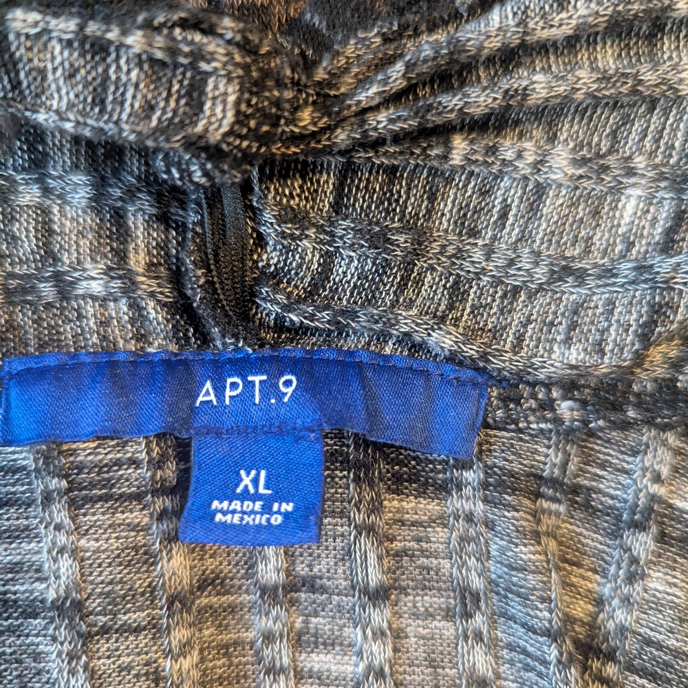 Apt 9 Striped Sleeveless Cardigan Vest - XL - Picture 4 of 4